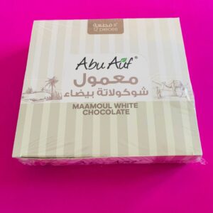Abu Auf Маамул з начинкою з фініківого желе покритий білим шоколадом. 12шт. 350г Maamoul stuffed with medjoul dates and covered with white chocolate