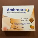 Ambropro Амбропро (амброксолу гідрохлорид 20 мг). 20 пастилок. Смак апельсина