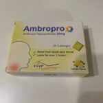 Ambropro Амбропро (амброксолу гідрохлорид 20 мг). 20 пастилок. Смак лимону