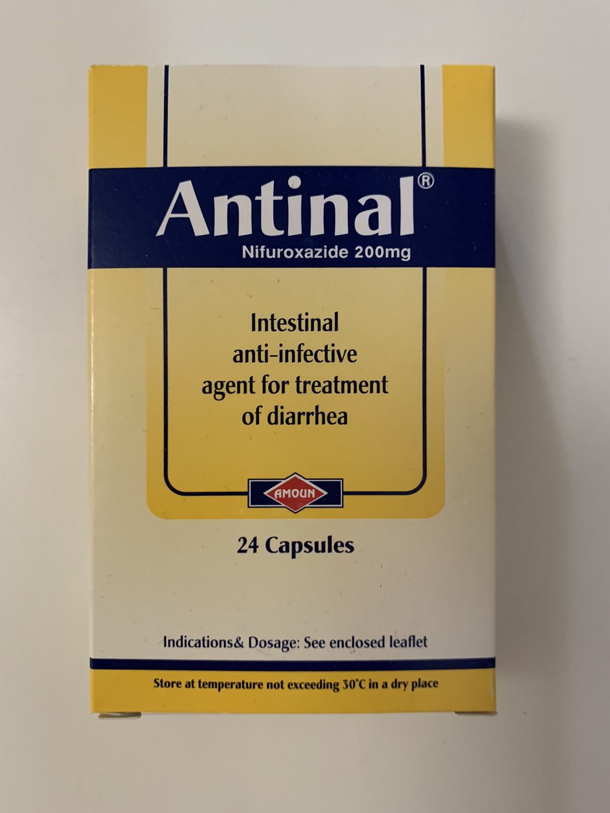 Антінал Antinal від шлункового розладу 24 капсули