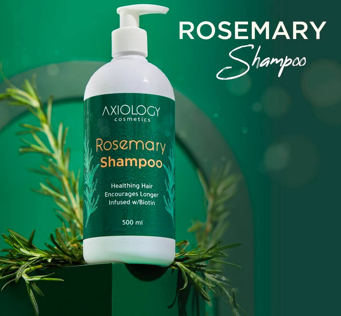 Axiology. Шампунь для волосся з розмарином. 400мл. Rosemary Hair Shampoo