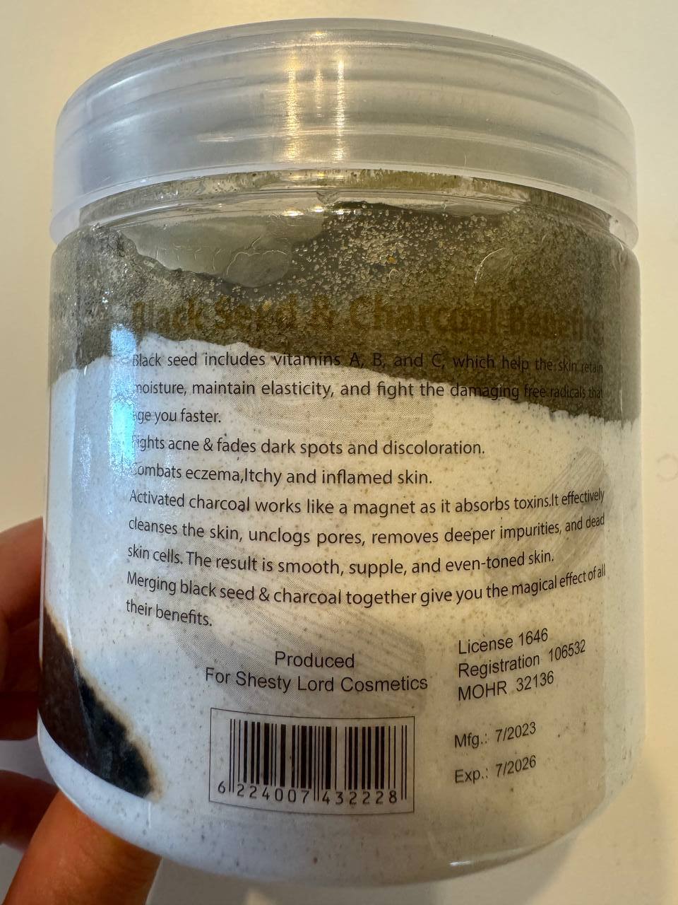 Bio Soft. Скраб для обличчя та тіла. Чорне насіння і деревне вугілля. 500g - Зображення 2