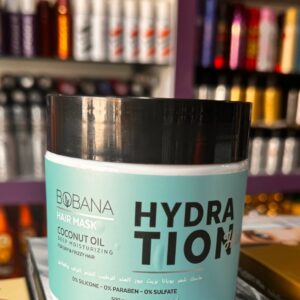 Bobana. Маска для волосся з кокосовою олією. Зволоження. 500г. Hair Mask with Coconut Oil. Hydration
