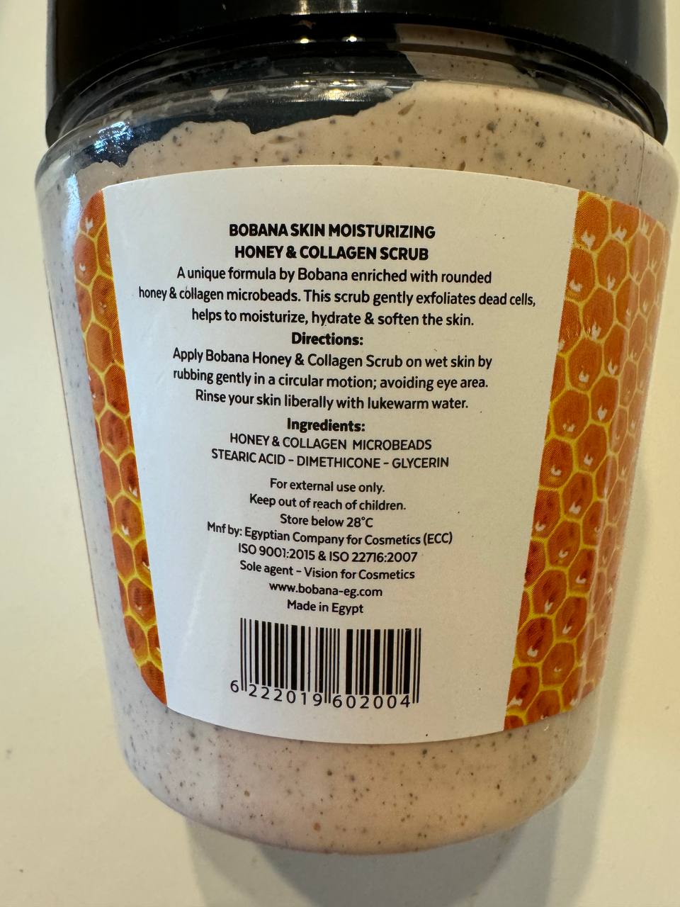 Bobana Honey & Collagen Scrub. Медово-колагеновий скраб 300g - Зображення 2