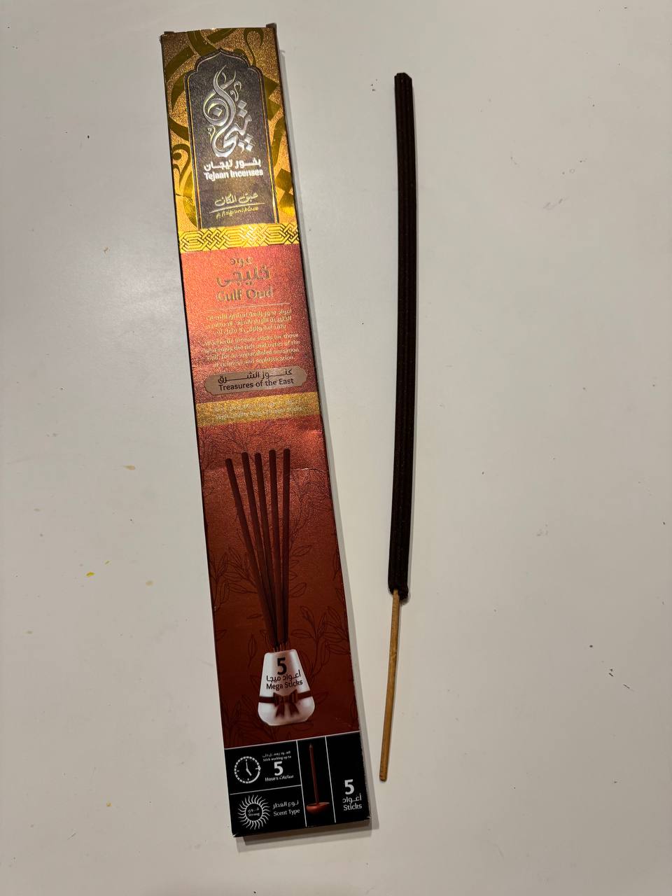 Tejaan Incenses. Пахощі з ароматом уду затоки. 1 паличка. Gulf Oud