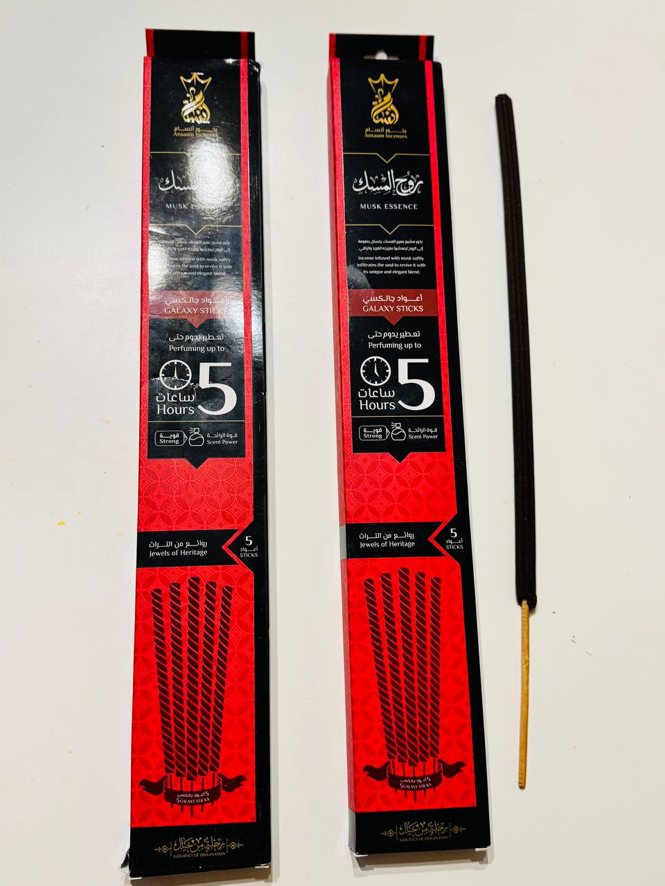 Ansaam Incenses. Пахощі Ансаам. Коштовності спадщини. Мускусна есенція. 5 паличок. Jewels of Heritage. Musk essence