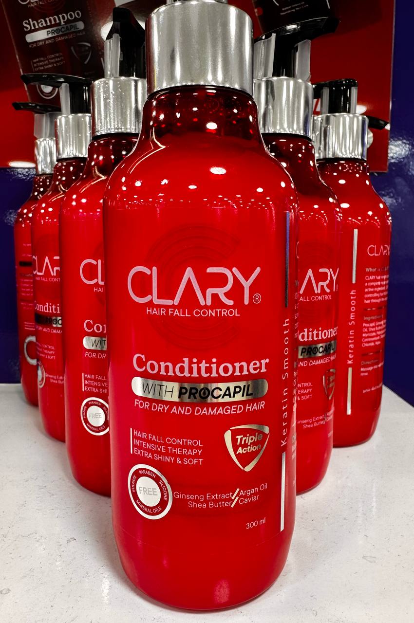 Clary. Кондиціонер з прокапілом для сухого та пошкодженого волосся. 300мл. Conditioner with procapil for dry and damaged hair