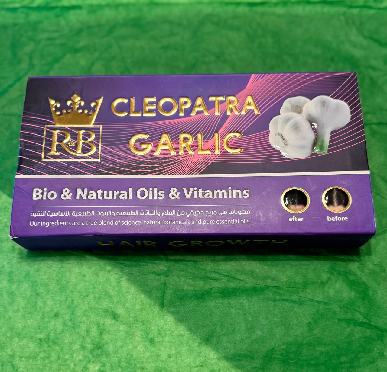 R&B. Часник Клеопатри. Сироватка для волосся. 5 ампул по 10 мл. Cleopatra Garlic. Hair Serum