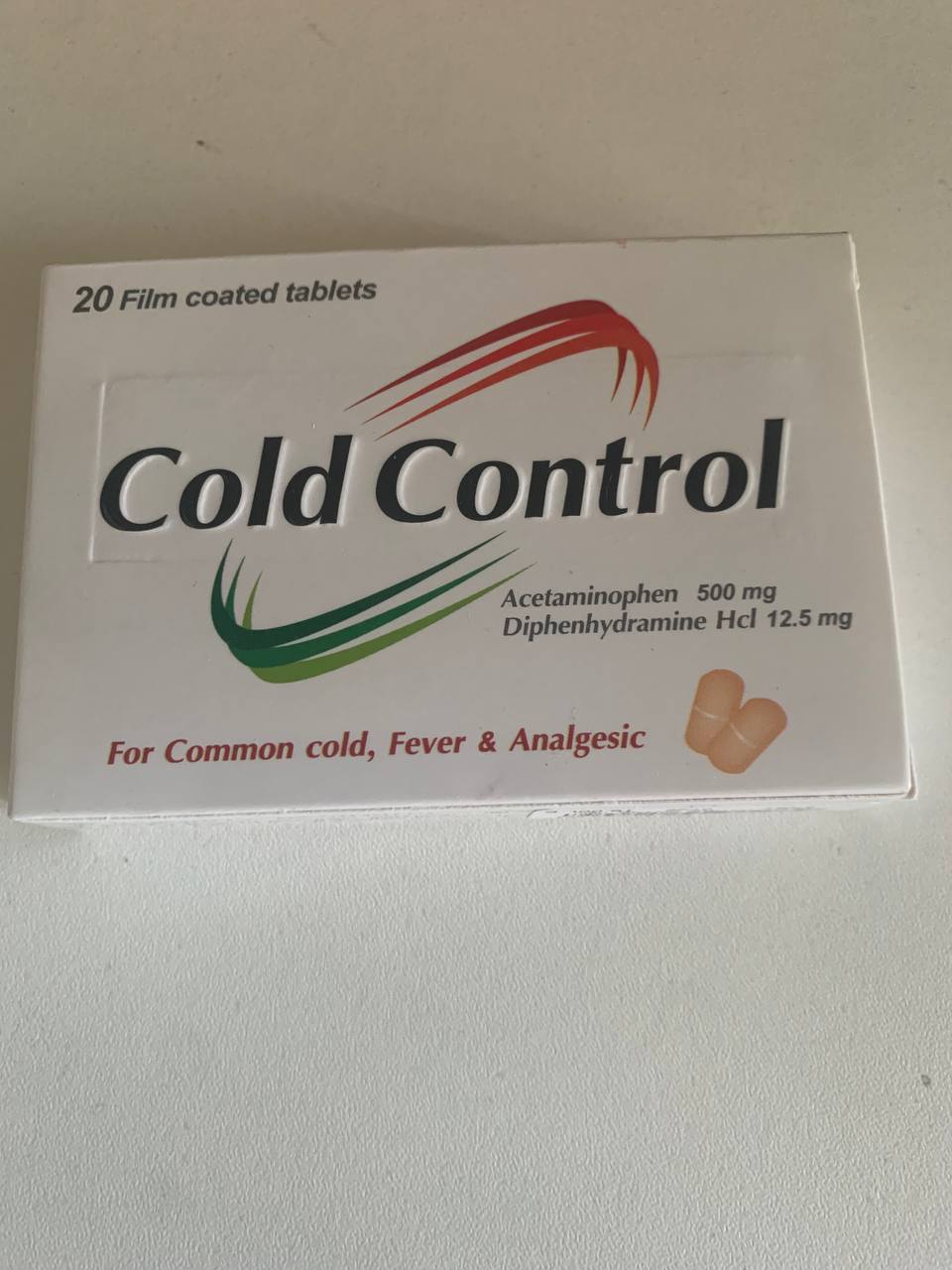 Cold Control. Колд контрол. 20 таблеток