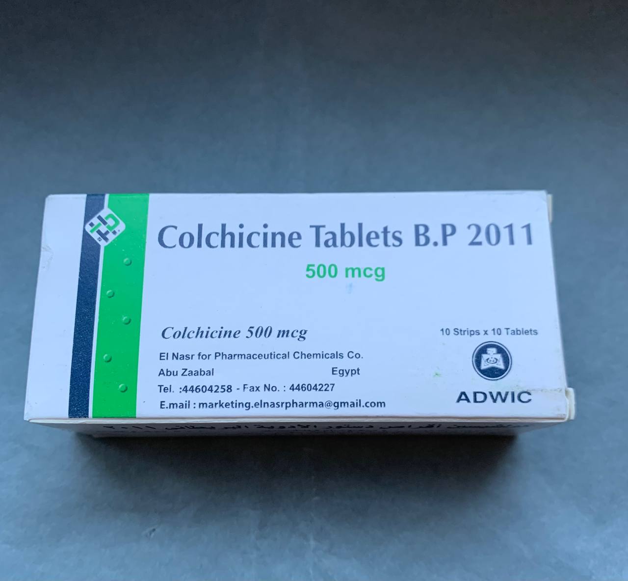 Colchicine Колхіцин 500мкг 100 таблеток