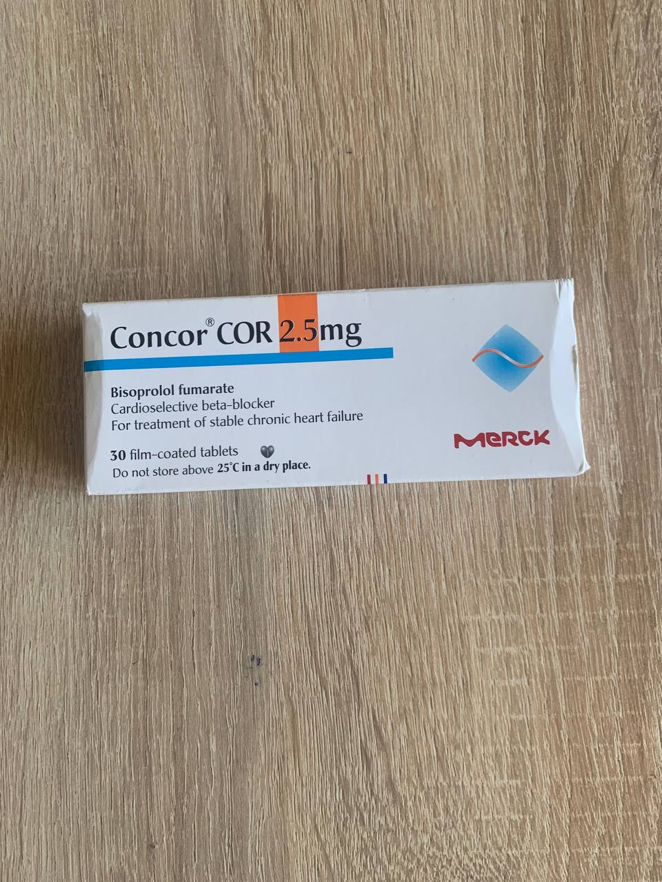 Concor Cor Конкор 2,5мг. 30 таблеток