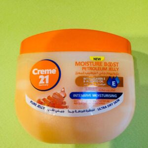Creme 21. Зволожуючий вазелін з вітаміном Е та мигдальним маслом. 100мл. Moisture Boost Petroleum Jelly with Vitamin E and Almond Oil