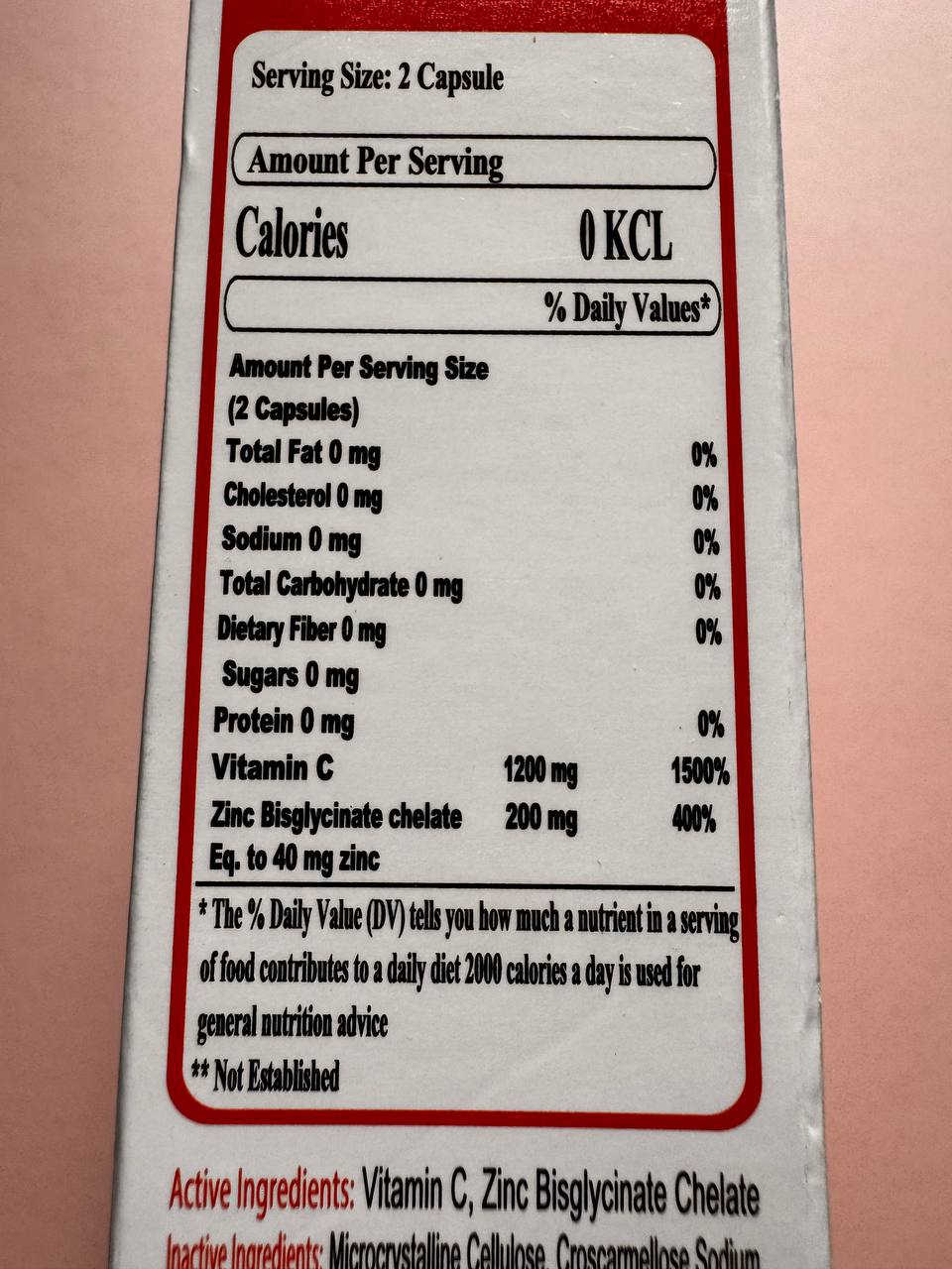 C Zinc. 30 твердих желатинових капсул. Харчова добавка. Сприяє підтримці імунної системи. Dietary Supplement. Supports maintenance of the immune system - Зображення 2