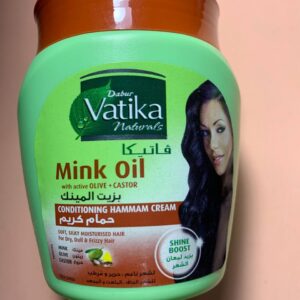 Кондиціонуючий крем для хамама Дабур Ватіка. Норкова олія. 250 мл. Dabur Vatika Conditioning Hammam Cream. Mink Oil