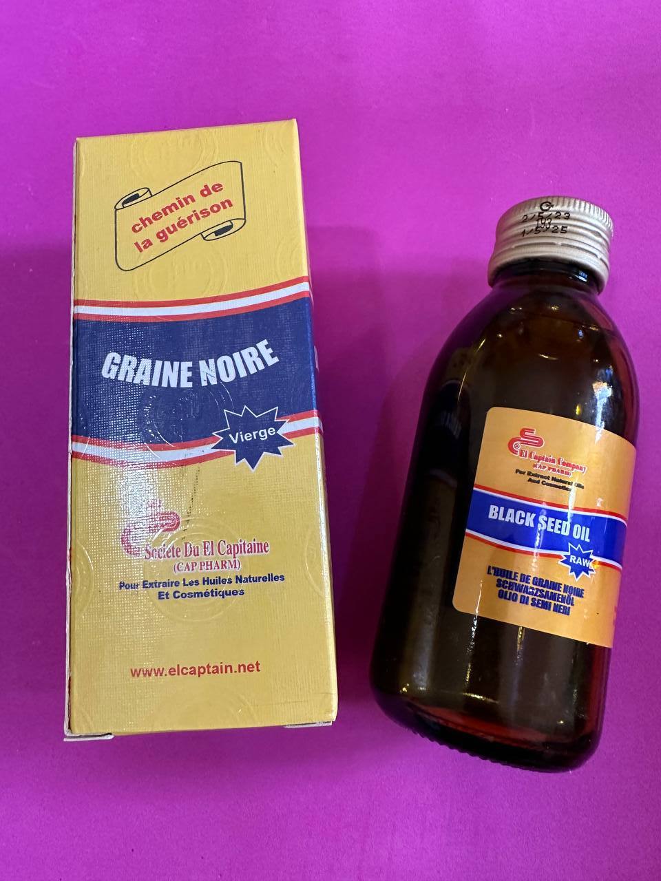 El Captain. Натуральна Олія Чорного Кмину. 120мл. Black Seed Oil