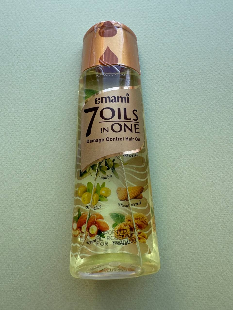 Emami. 7 масел в одному. 100 мл. Олія для пошкодженного волосся. 7 oils in one. Damage Control Hair Oil