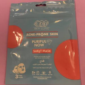 Eva Skin Clinic Acne-Prone. Маска для шкіри, схильної до вугрів, 3 листові маски