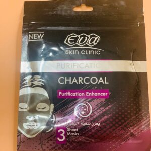 Eva Skin Clinic Charcoal Sheet Mask. Вугільна маска. Підсилювач очищення (3 листи) Purification Enhancer