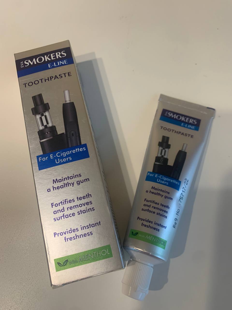 Зубна паста Eva Smokers E-Line з ментолом