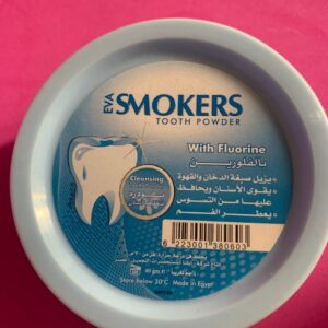 EVA. Зубний порошок для курців з фтором. 40г Smokers Tooth Powder With Fluorine
