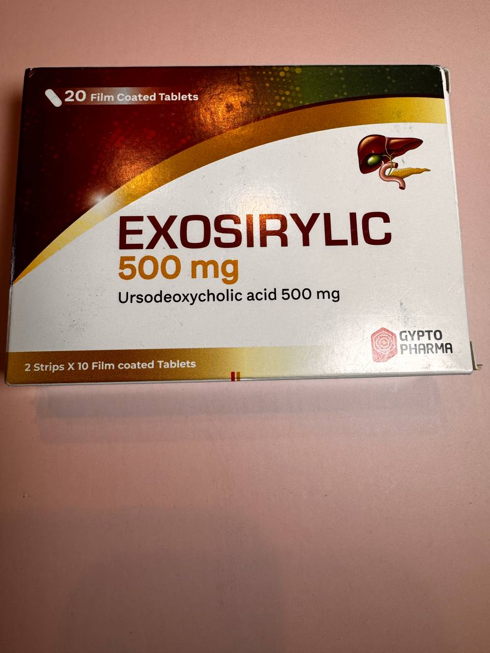 Exosirylic Екзосирилік Урсодезоксихолева кислота 20 табл