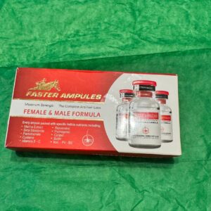 Faster. Жіноча та чоловіча формула. Сироватка для волосся. 5 ампул по 10 мл. Female and Male formula. Hair Serum