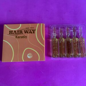 Тонізуючий лосьйон Hair Way з кератином. 5 ампул по 10 мл.