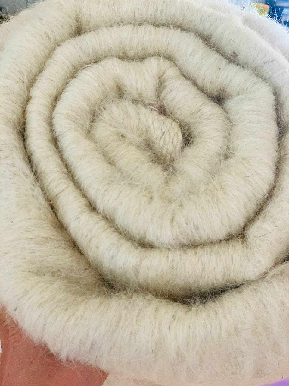 Ковдра двоспальна. Натуральна верблюжа вовна. 220x180см. Ручна робота