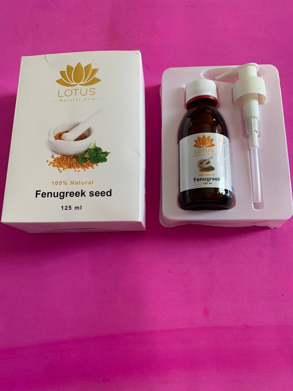 Lotus. Натуральна Олія Хельба (Пожитник). 125мл. Helba (Fenugreek seed) Oil