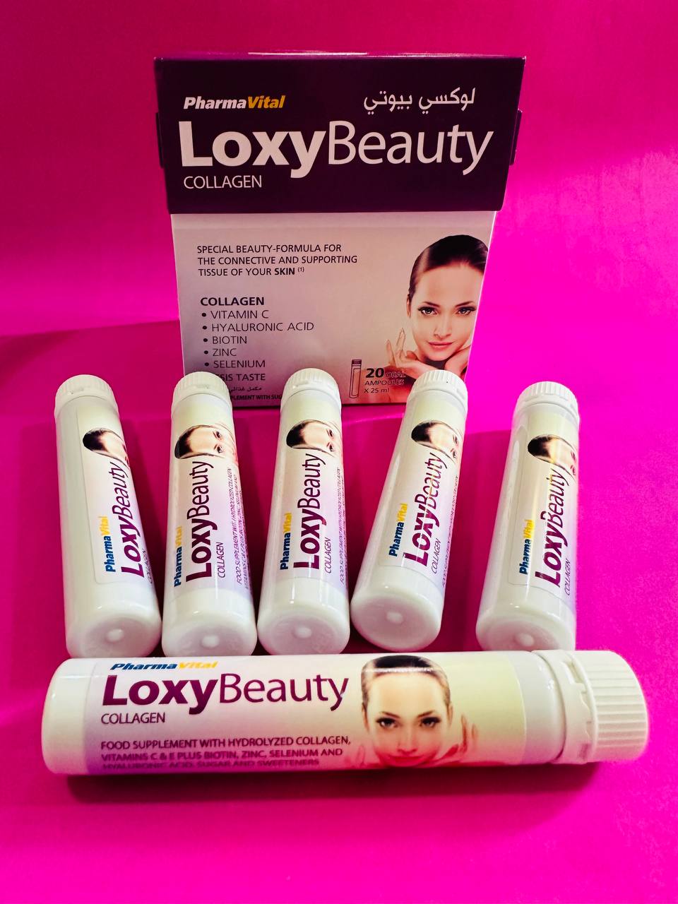 LoxyBeauty Collagen ЛоксіБюті Колаген 500мл (20 ампул х 25мл). Поверніть сяйво шкіри. Німеччина