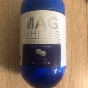 Mag Whites. Магнію гліцинат 500мг 60табл. Підтримує здоров'я м'язів, суглобів, серця