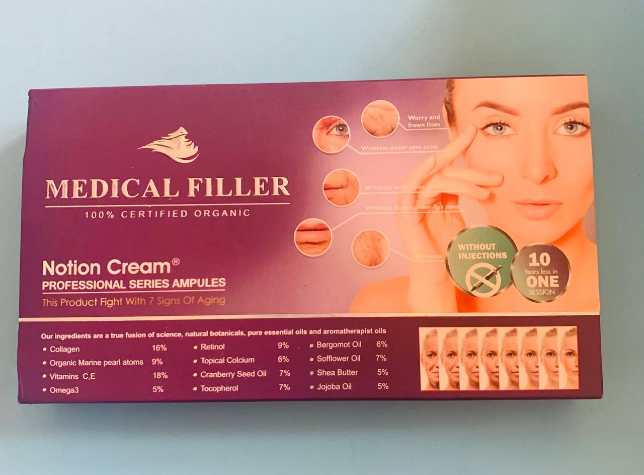 Medical Filler. Notion Cream. Professional Series Ampules. Медичний наповнювач. Професійна серія ампул - Зображення 3