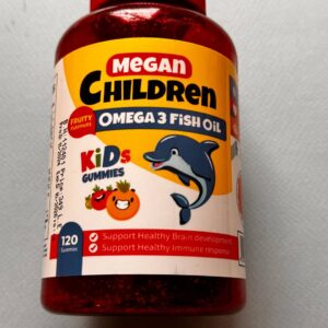 Megan Children. Дитячі цукерки. Омега-3 риб'ячий жир. 120 гумок. Kid's gummies. Omega-3 fish oil