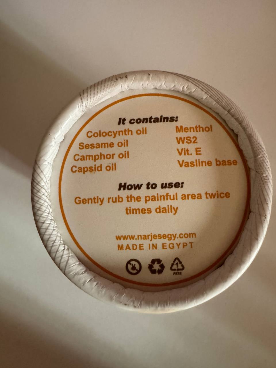 Narjes. Наржес. Колоцинтова масажна мазь. Colocynth Massage Ointment - Зображення 4