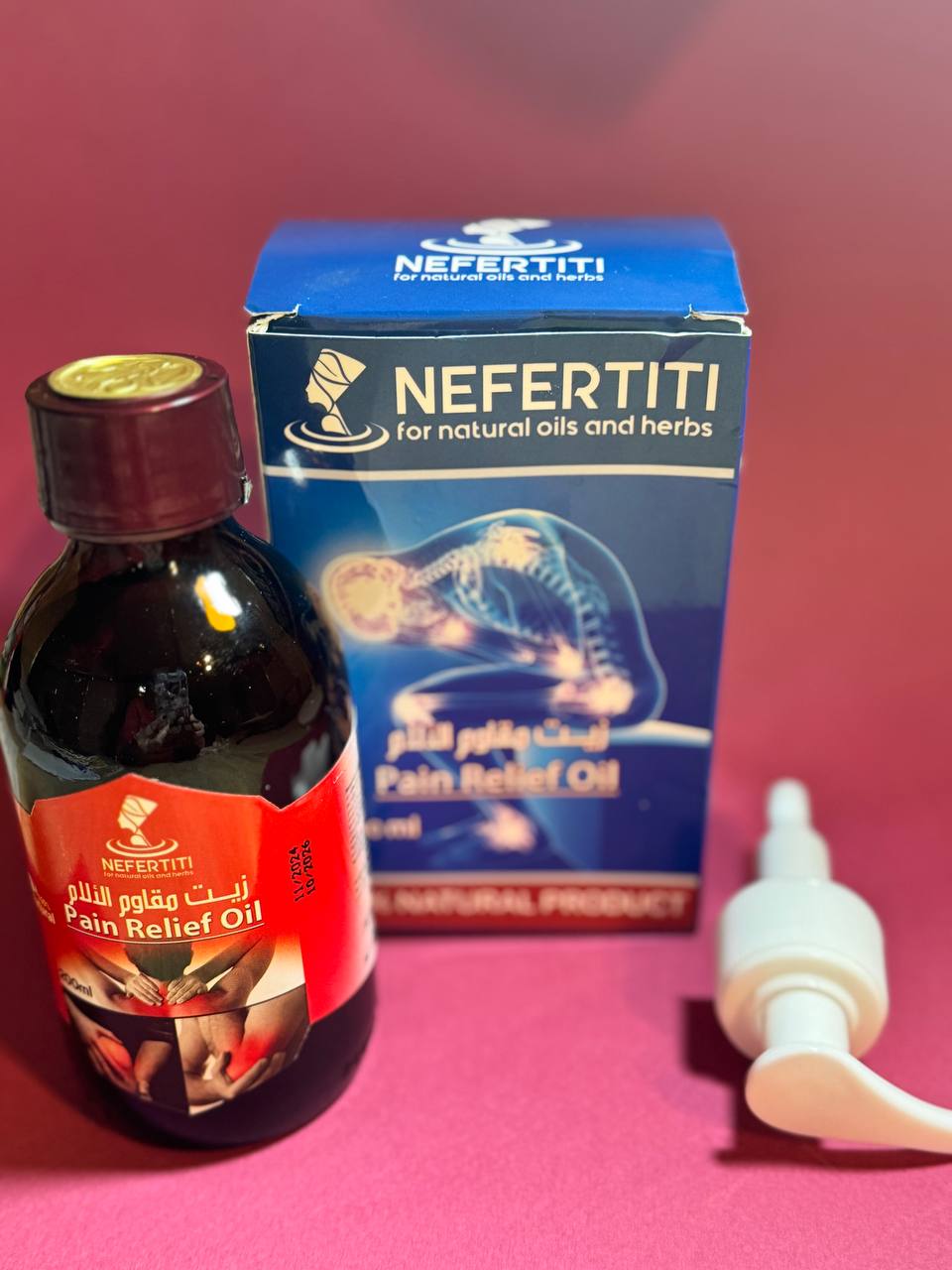 Nefertiti. Суміш масел від ревматизму та болей у суглобах. 200ml. Pain Relief Oil