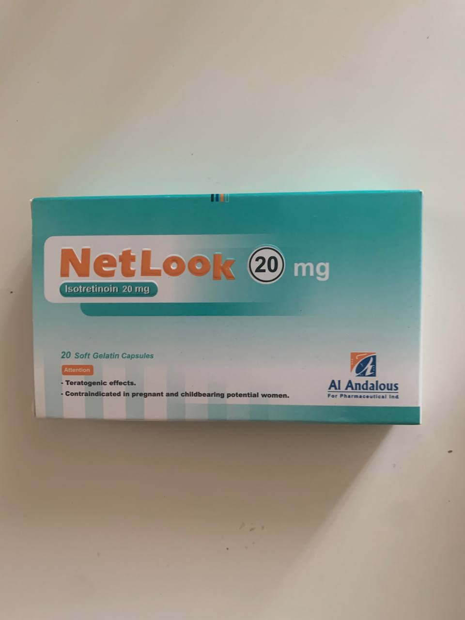 NetLook (Isotretinoin) 20mg 20capsules. Нетлук. Дерматопротектор