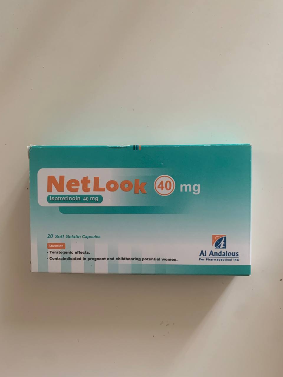 NetLook (Isotretinoin) 40mg 20capsules. Нетлук. Дерматопротектор