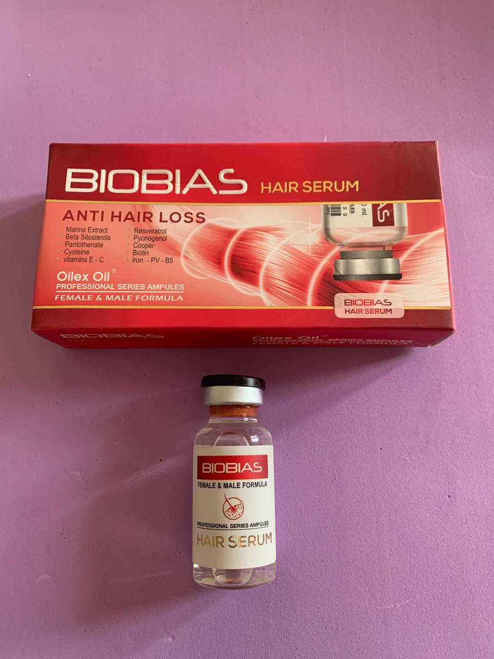 Biobias Hair Serum Oilex Oil. Біобіас сироватка для волосся. 5 ампул