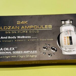 Perla Oilex. Ампули Goldzan 24K. Сироватка для обличчя. 5 ампул по 10 мл.