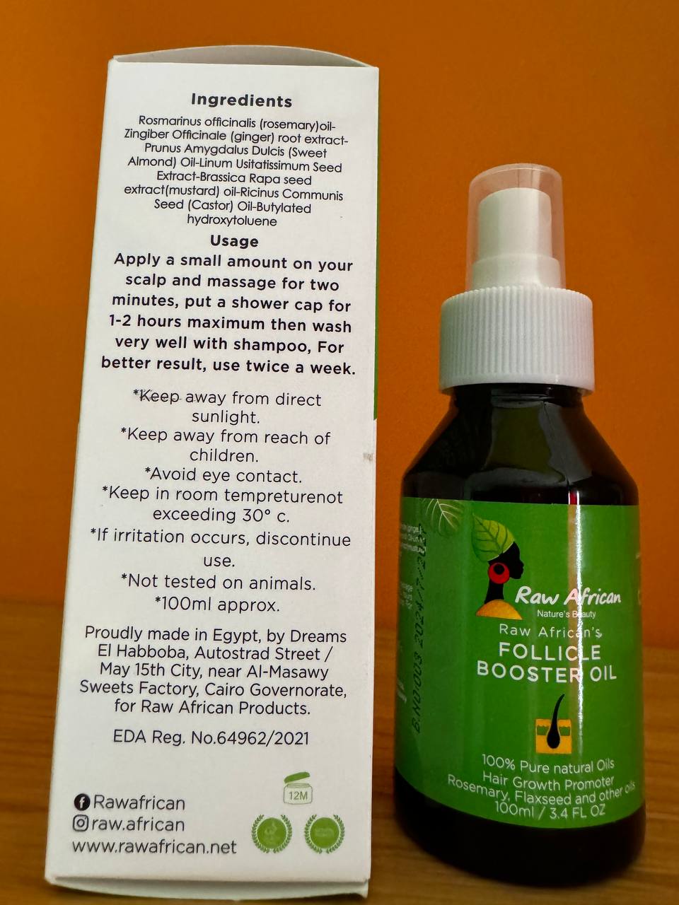 Raw African. Олія для стимуляції фолікулів. 100мл. Follicle Booster Oil - Зображення 2