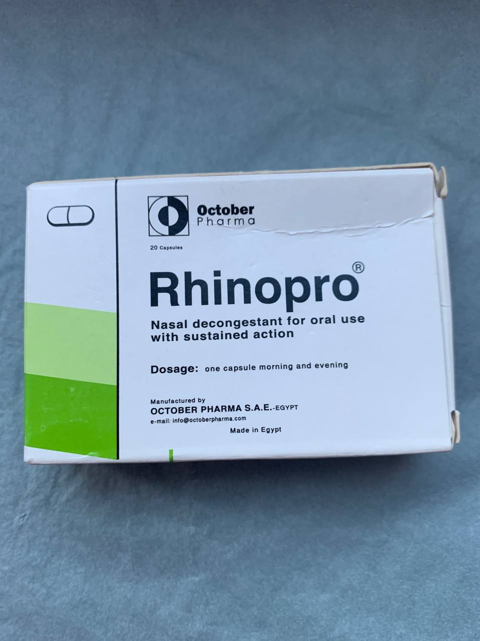 Рінопро Rhinopro. 20 капсул від рініту та сінусіту