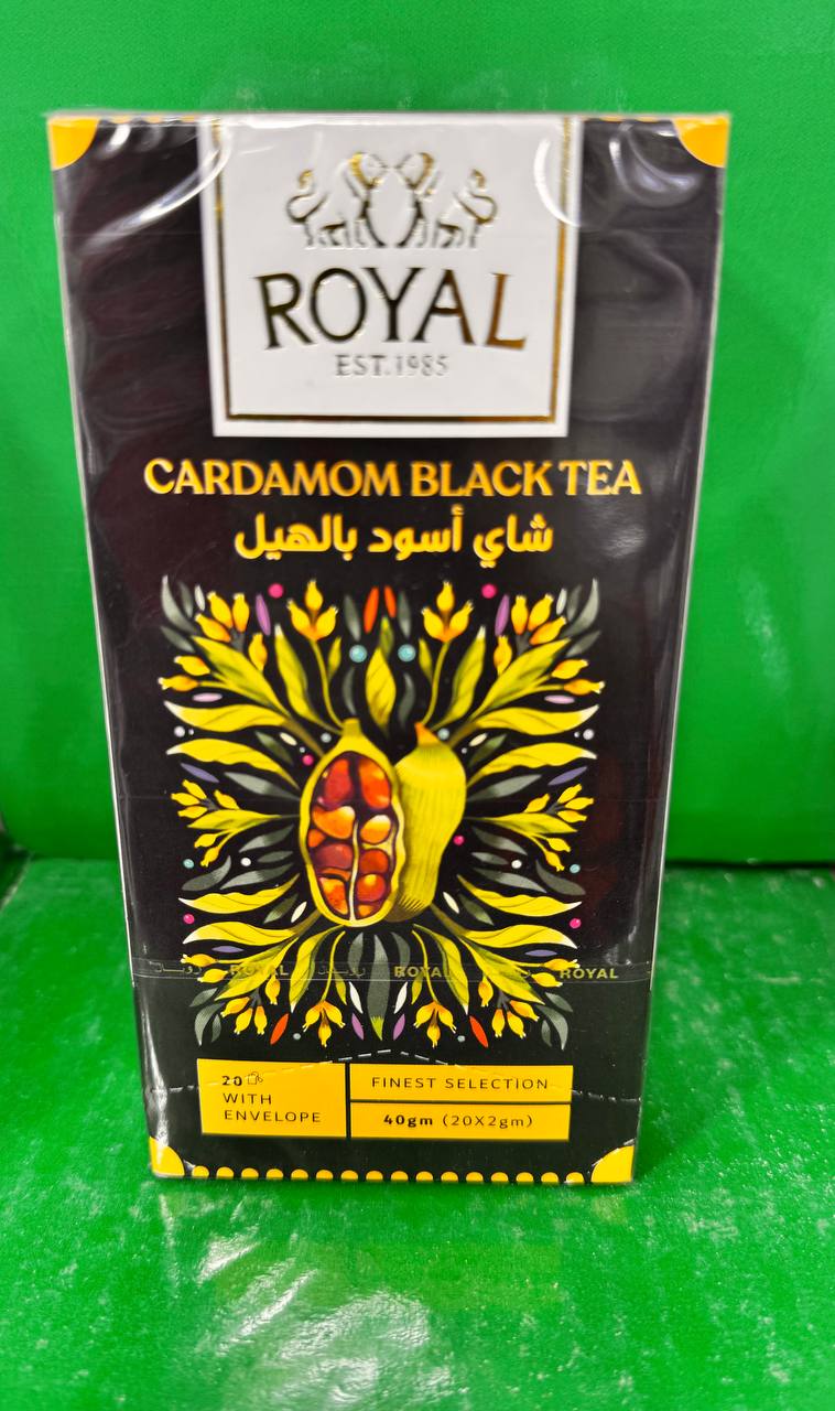 Royal. Чорний чай з кардамоном. 20пакетиківX2г. Cardamom Black Tea