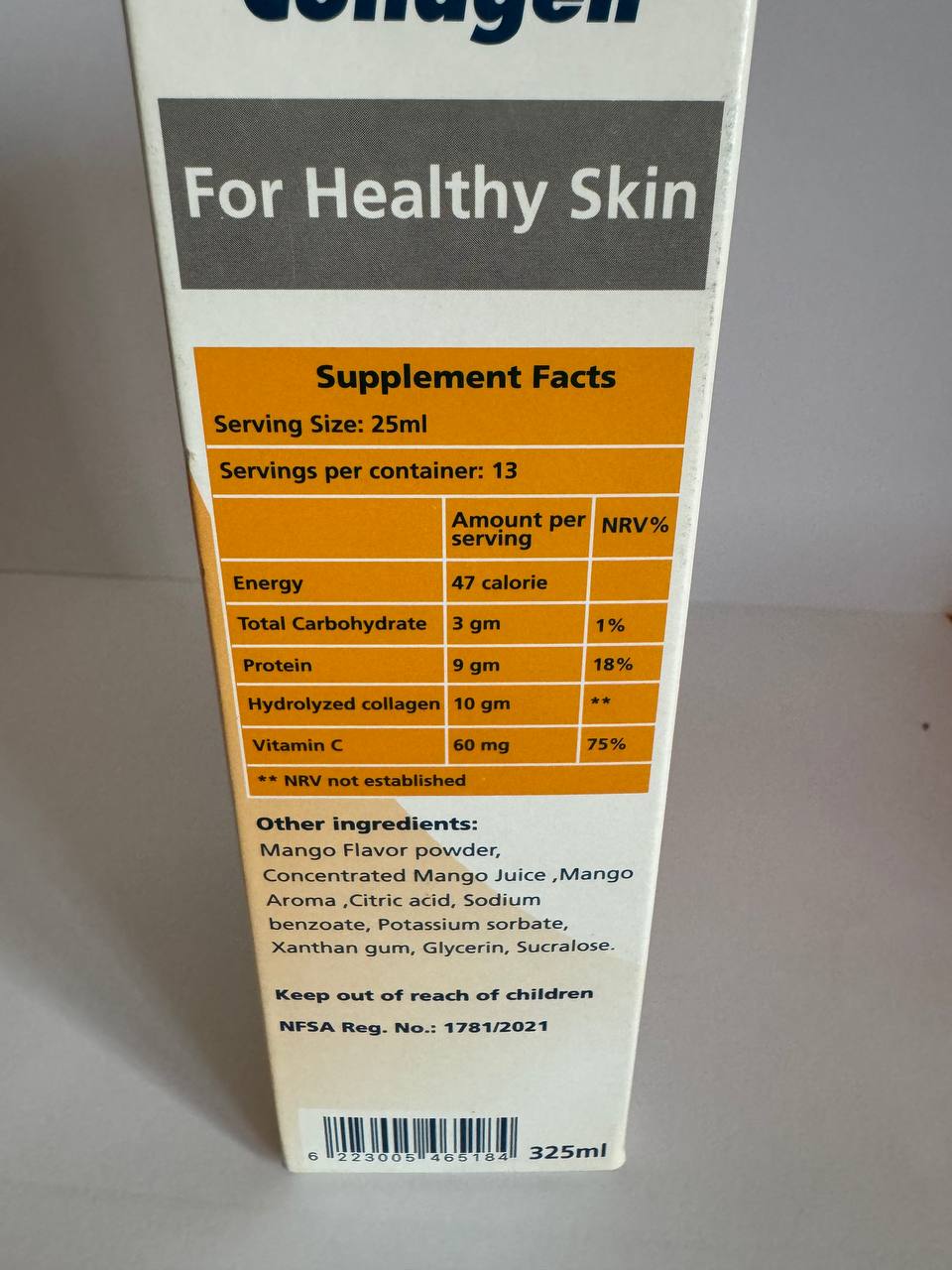 Натуральний питний колаген та вітамін C зі смаком манго Sanso Collagen (330ml). Термін до 05-2025 - Зображення 4