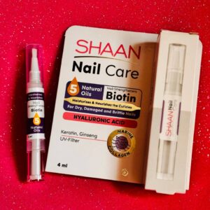 Shaan. Догляд за нігтями. Зміцнювачі нігтів з біотину. 4мл. Nail Care. Biotin nail strengtheners