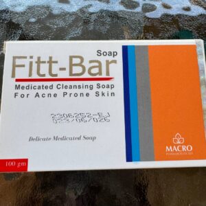 Fitt-Bar. Лікувальне очищувальне мило. 100г. Для шкіри, схильної до вугрів. Medicated cleansing soap. For acne prone skin.