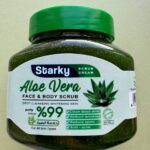 Starky. Крем-скраб для обличчя та тіла з алое вера. 300мл. Aloe Vera Face and Body Scrub Cream