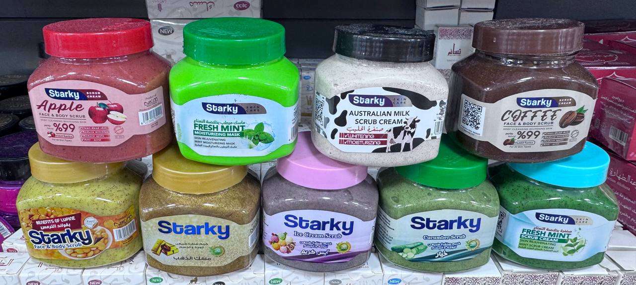 Starky. Люпиновий скраб для обличчя та тіла з квітками бузини. 300мл. Face and body lupine scrub with elder flower - Зображення 3