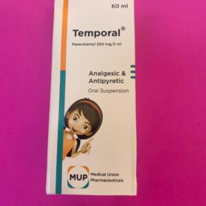 Temporal. Темпорал. Анальгетик і жарознижувальний засіб. Пероральна суспензія. 60 мл