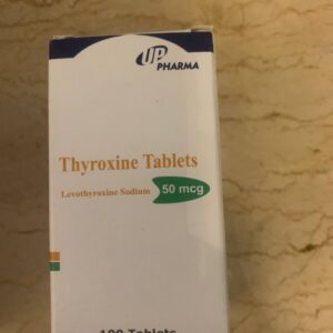 Thyroxine 50mcg Тироксін. 100 tablets