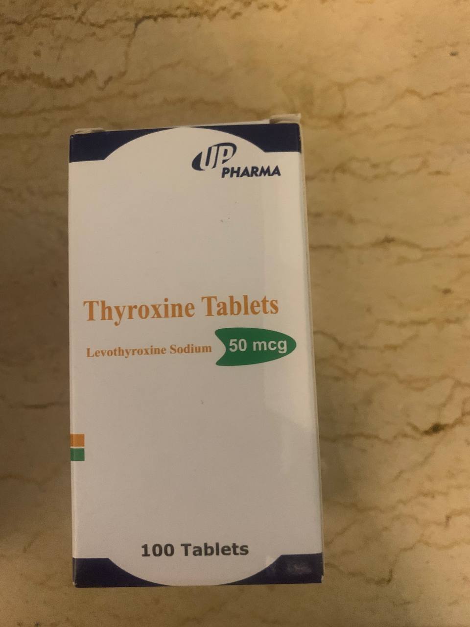 Thyroxine 50mcg Тироксін. 100 tablets